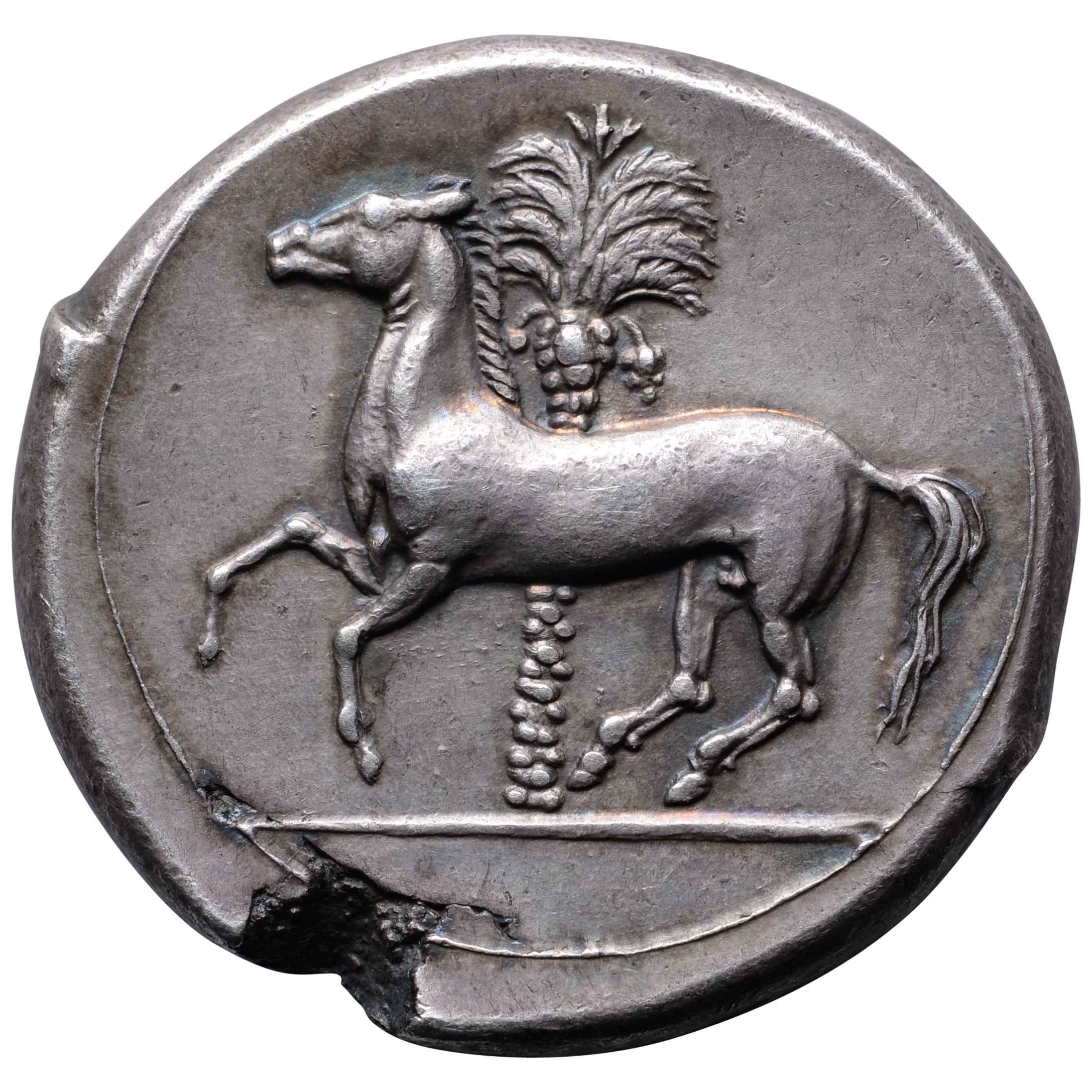 Superb Ancient Greek Silver Punic Coin from Sicily