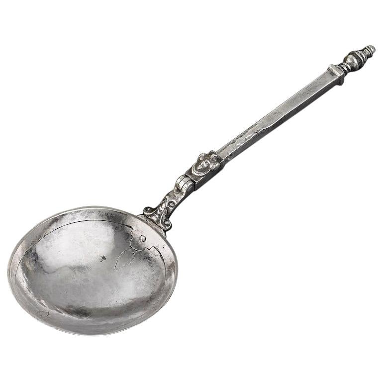 Silver Folding Spoon/Fork Travelling Set, circa 1580 For Sale