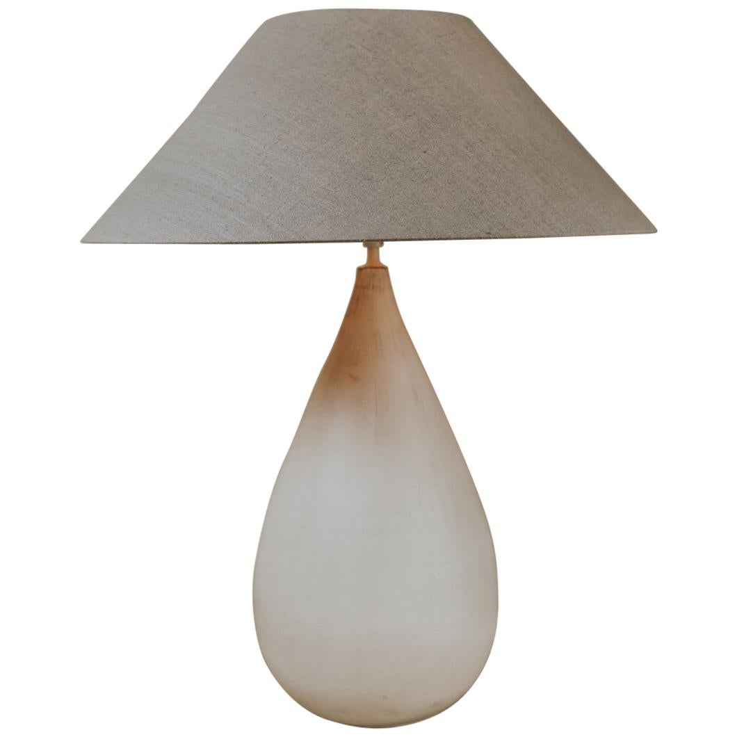 1980s Off-White Ceramic Lamp