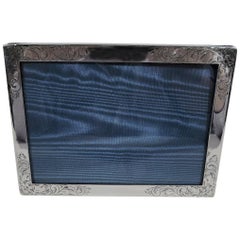 American Art Nouveau Picture Frame in Rare Landscape Form