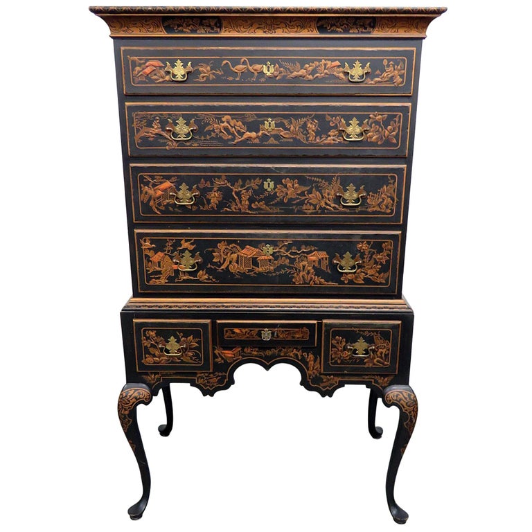 Vintage Drexel Heritage Asian Inspired Highboy For Sale At 1stdibs