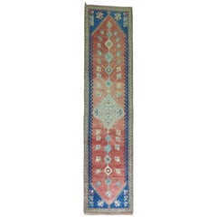 Zabihi Collection Vintage Turkish Geometric Anatolian Runner