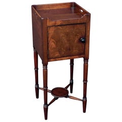 Antique English Bedside Table or Nightstand of Mahogany from the William IV Era