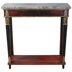 Italian Neoclassical Marble-Topped Console Table