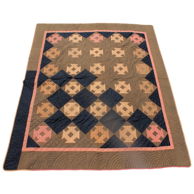 19th Century Amish Hole In The Barn Door Quilt Dated 1890 For Sale At 1stdibs