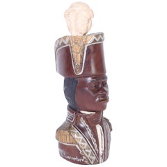 Carved Wood Bust of Toussaint Louverture