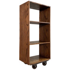 Custom Industrial Rolling Open Bookcase Shelf Unit