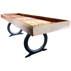 Industrial Table Top Shuffleboard with Cast Iron Base