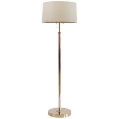 Adjustable Brass Floor Lamp by Nessen Studios