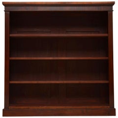 Antique Victorian Mahogany Open Bookcase
