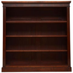 Antique Victorian Mahogany Open Bookcase