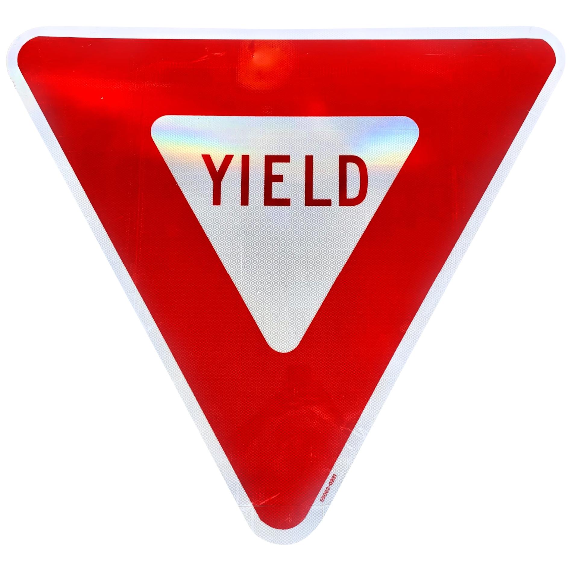 Massive 'YIELD' Road Sign