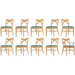 Paul Frankl Dining Chairs for Brown Saltman, Set of Ten