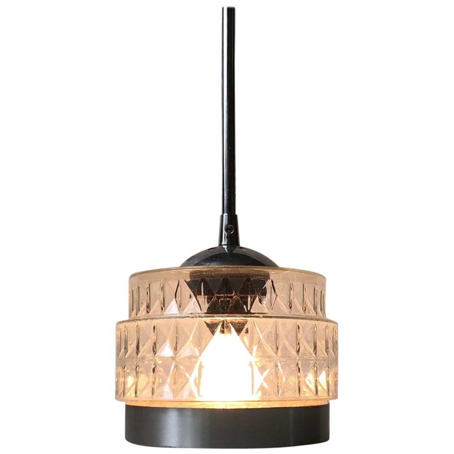 Danish Modern Pressed Glass Pendant Light From Lyfa 1970s For Sale At 1stdibs Danish Modern Pressed Glass Pendant Light From Lyfa 1970s For Sale At 1stdibs