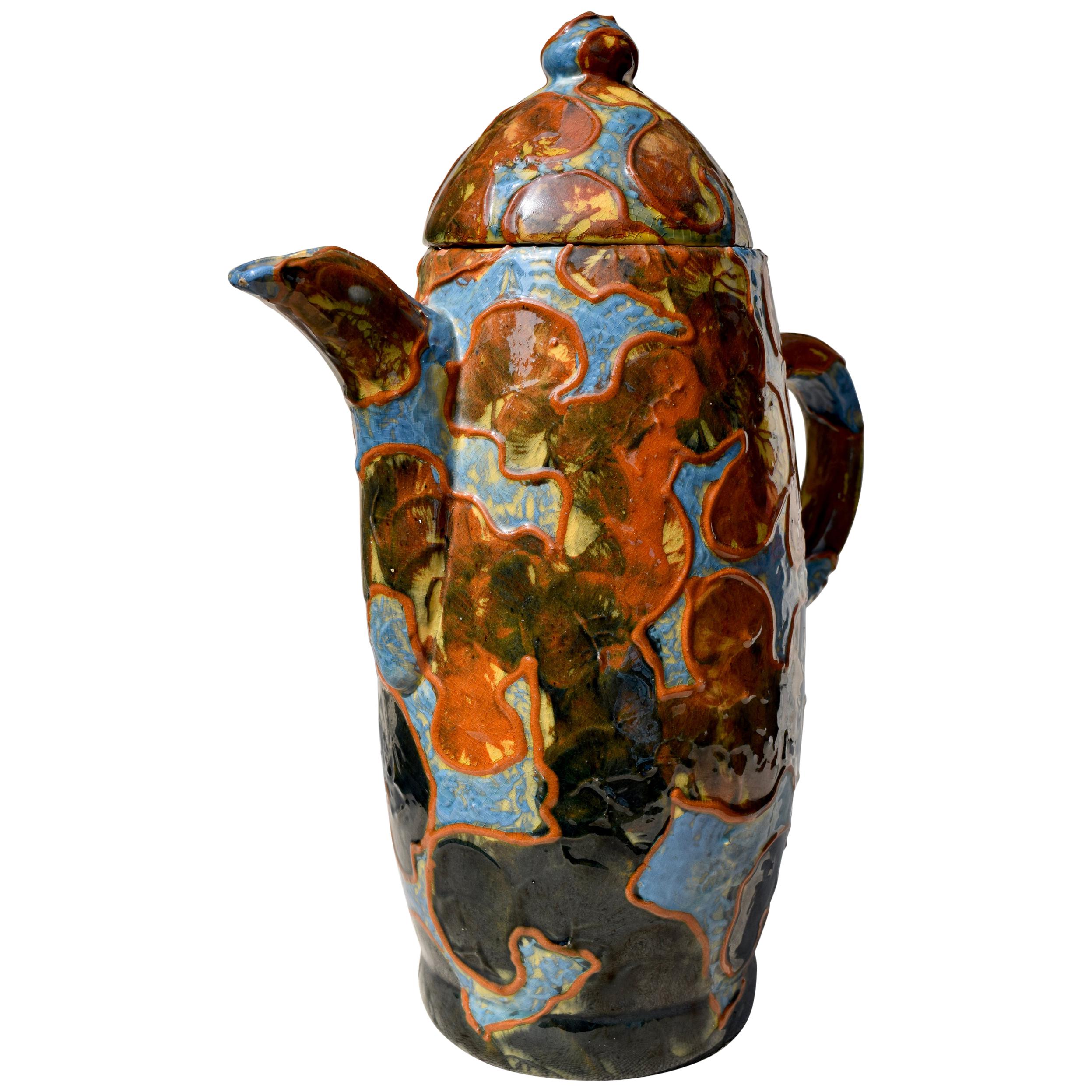 Michael Andersen, Camouflage Series Pitcher, Denmark, 1940s For Sale