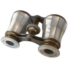 Early 20th Century French Mother of Pearl Opera Binoculars