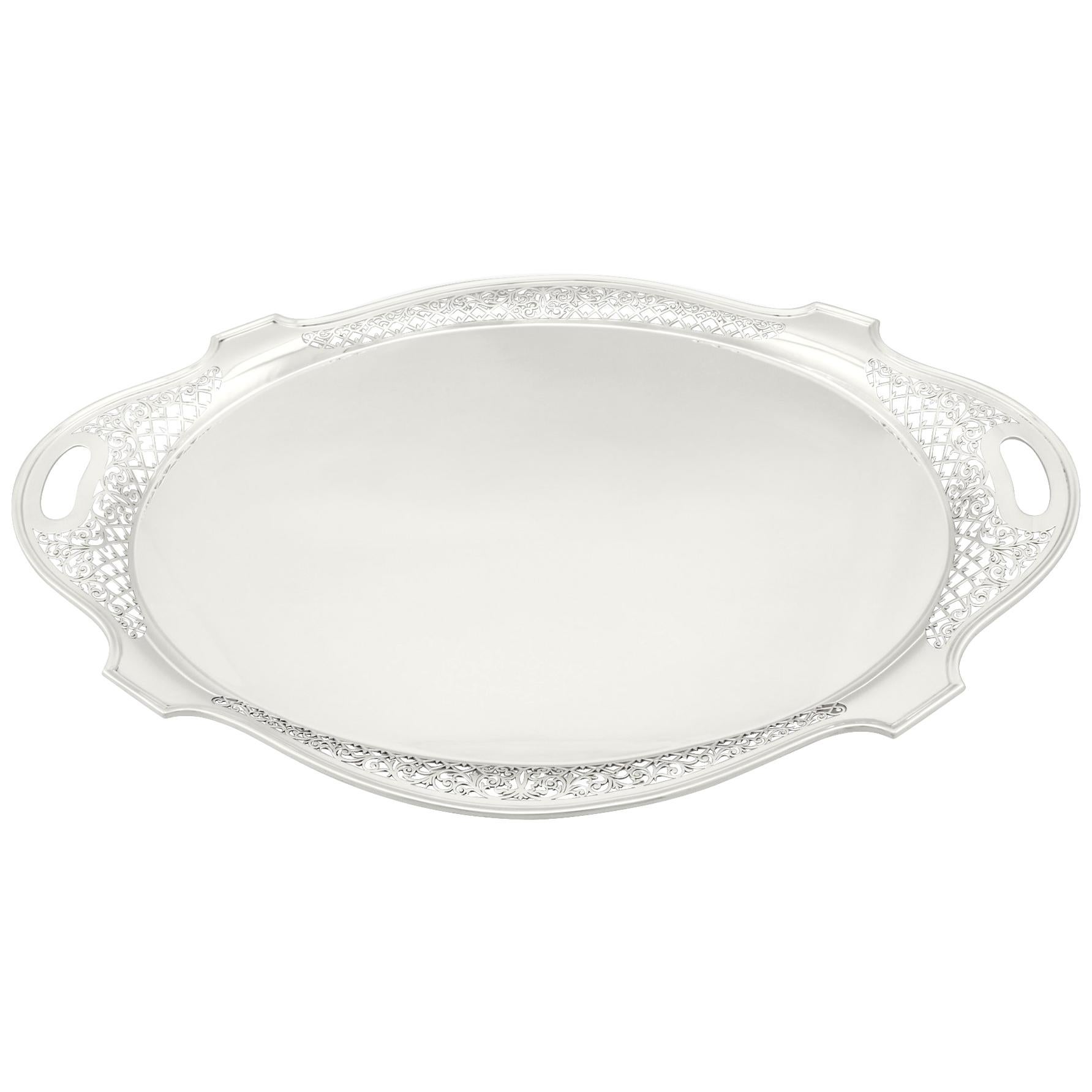 Antique Sterling Silver Tea Tray, 1912