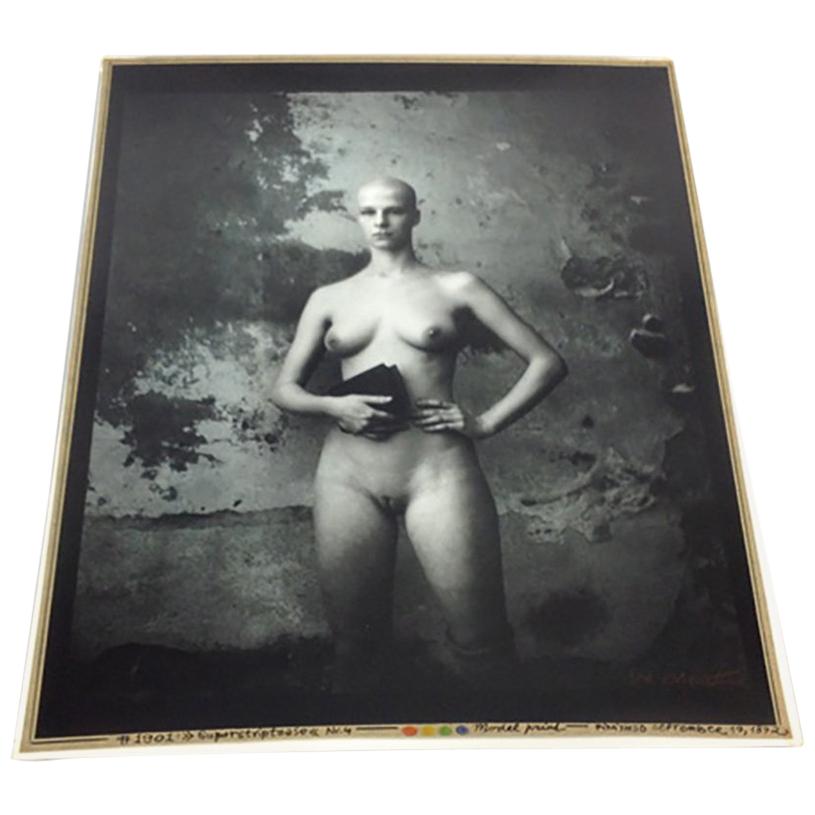 Jan Saudek, Original Photograph "Superstriptease" For Sale