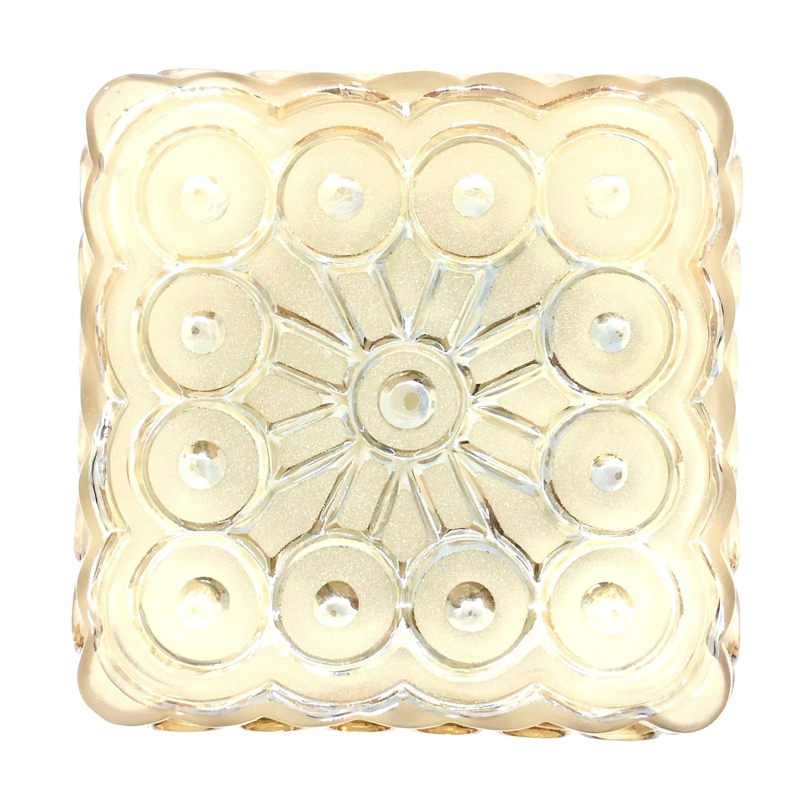 Beautiful Petite Circle Pattern Limburg Flush Mount Ceiling Light, 1960s