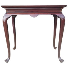 18th Century George II Period Mahogany Antique Silver Table