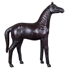 Vintage English Liberty Leather Horse, England, circa 1920