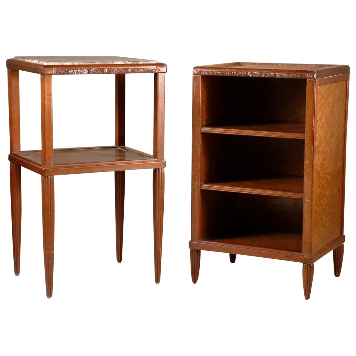 Maurice Dufrene Pair of Side Tables or Nightstands