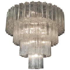 Muranoglas-Kronleuchter aus Muranoglas im Stil von Toni Zuccheri für Venini