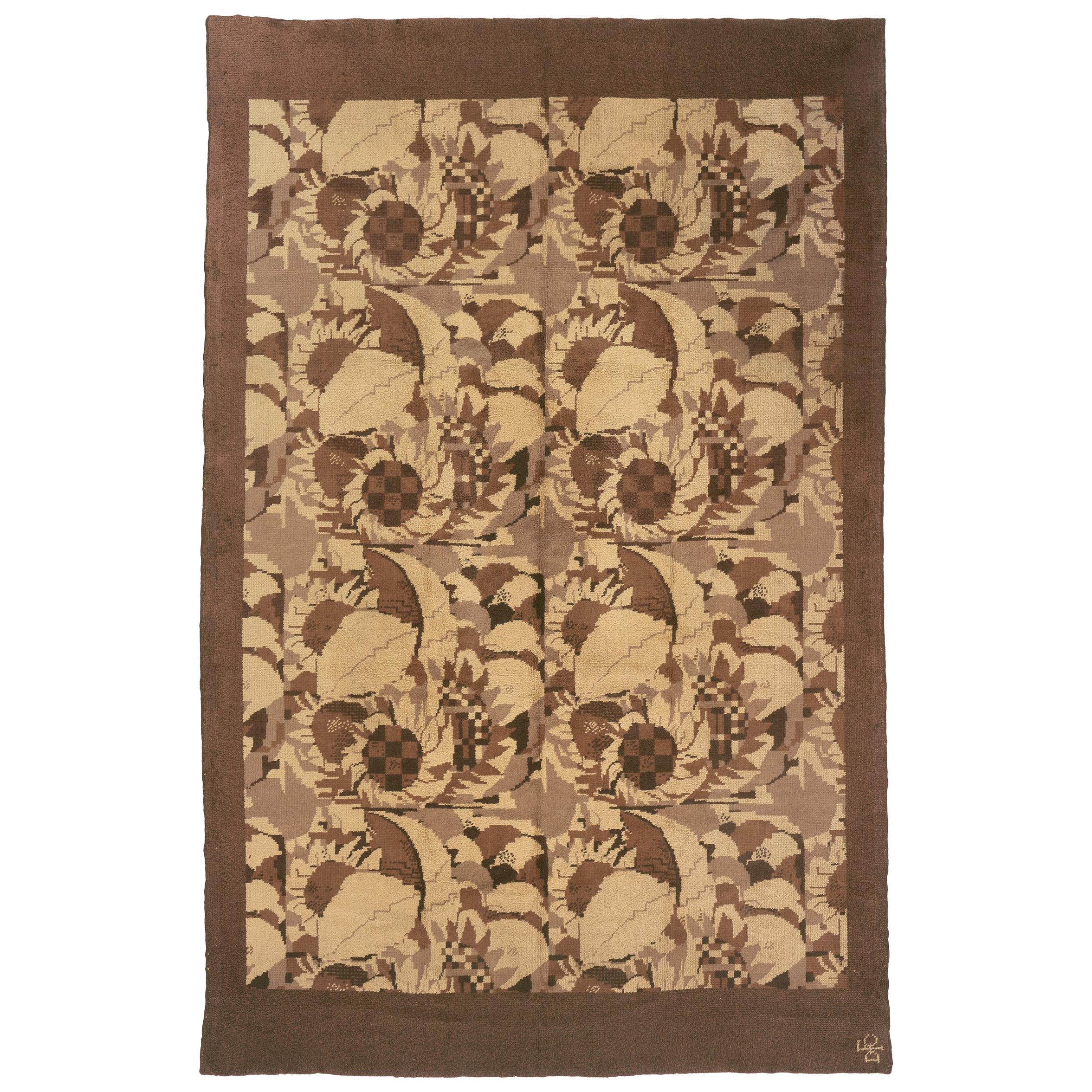 Antique French Savonnerie Carpet For Sale