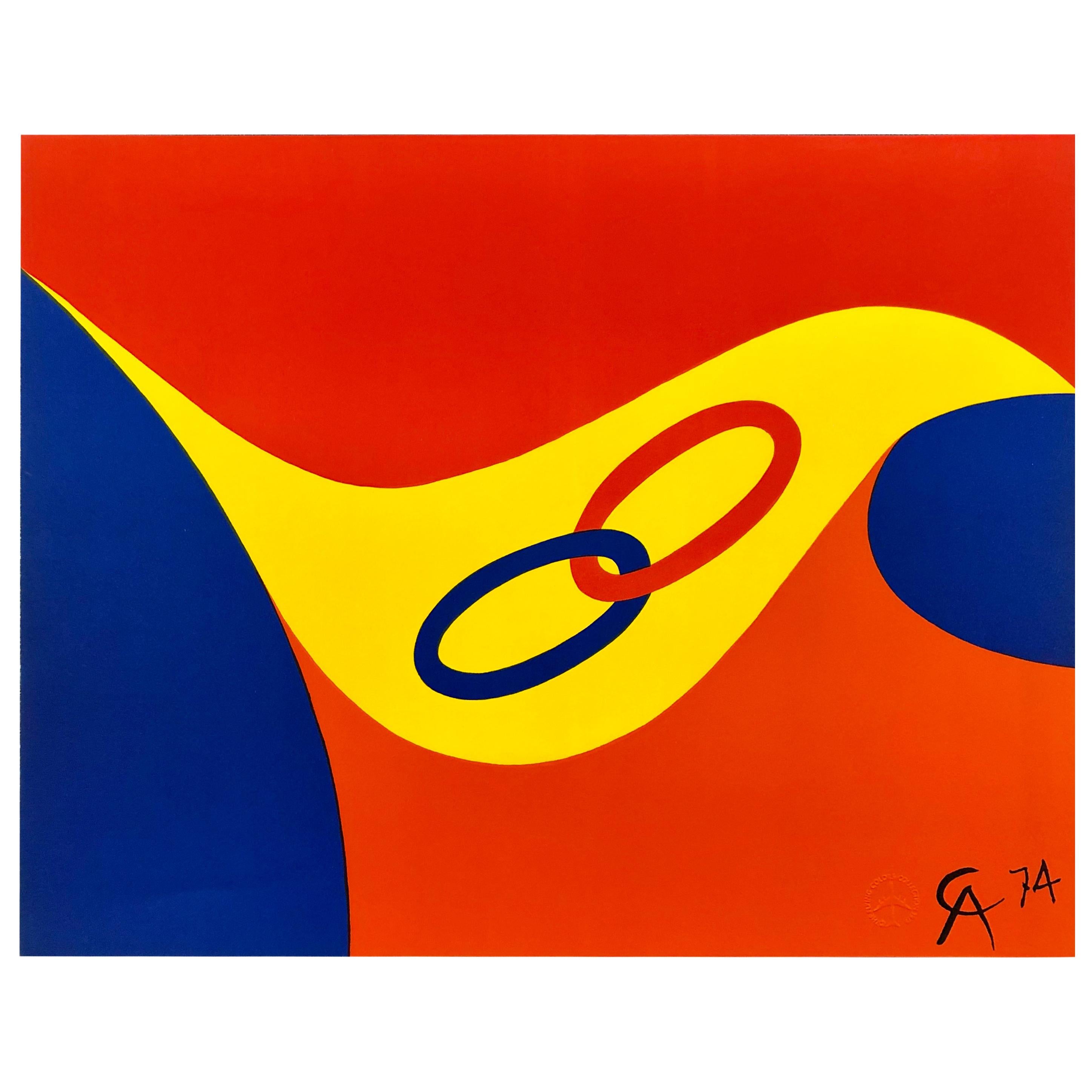 Original Alexander Calder Litho from the Flying Colors Collection, 1975