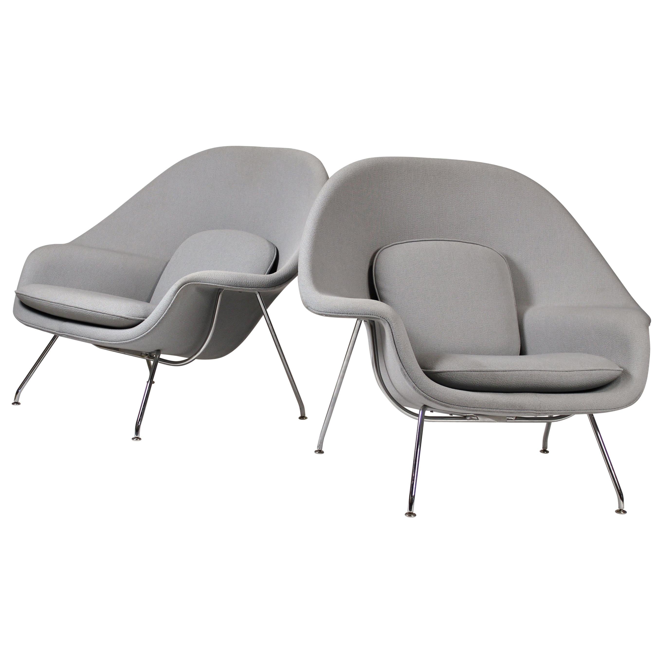 Pair of Knoll Womb Chairs Designed by Eero Saarinen