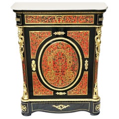 Cabinet de style Boulle Napoléon III en écaille rouge:: France:: 1870