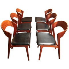  Sculptural Danish Modern Dining Chairs