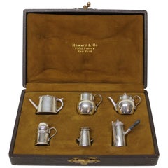 Collection of Miniature English Sterling Pepper Pots