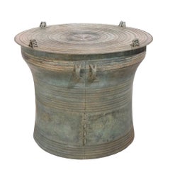 Burmese Bronze Karen Frog Rain Drum