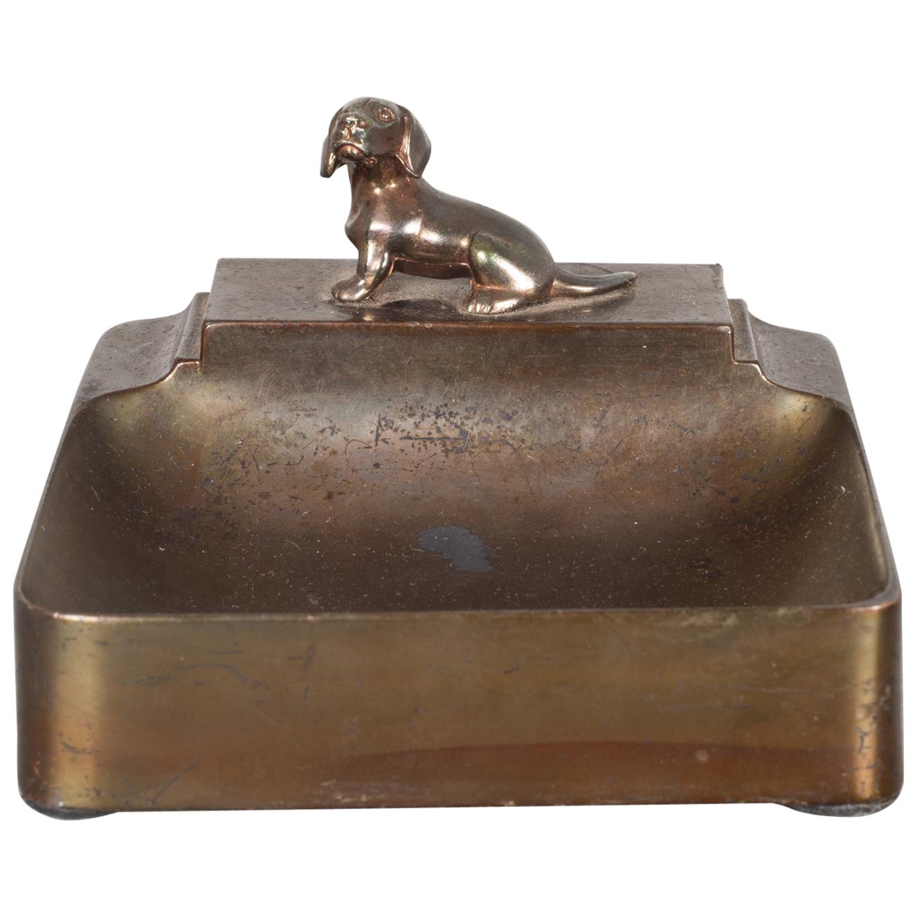 Art Deco Dog Coin Tray, circa 1930