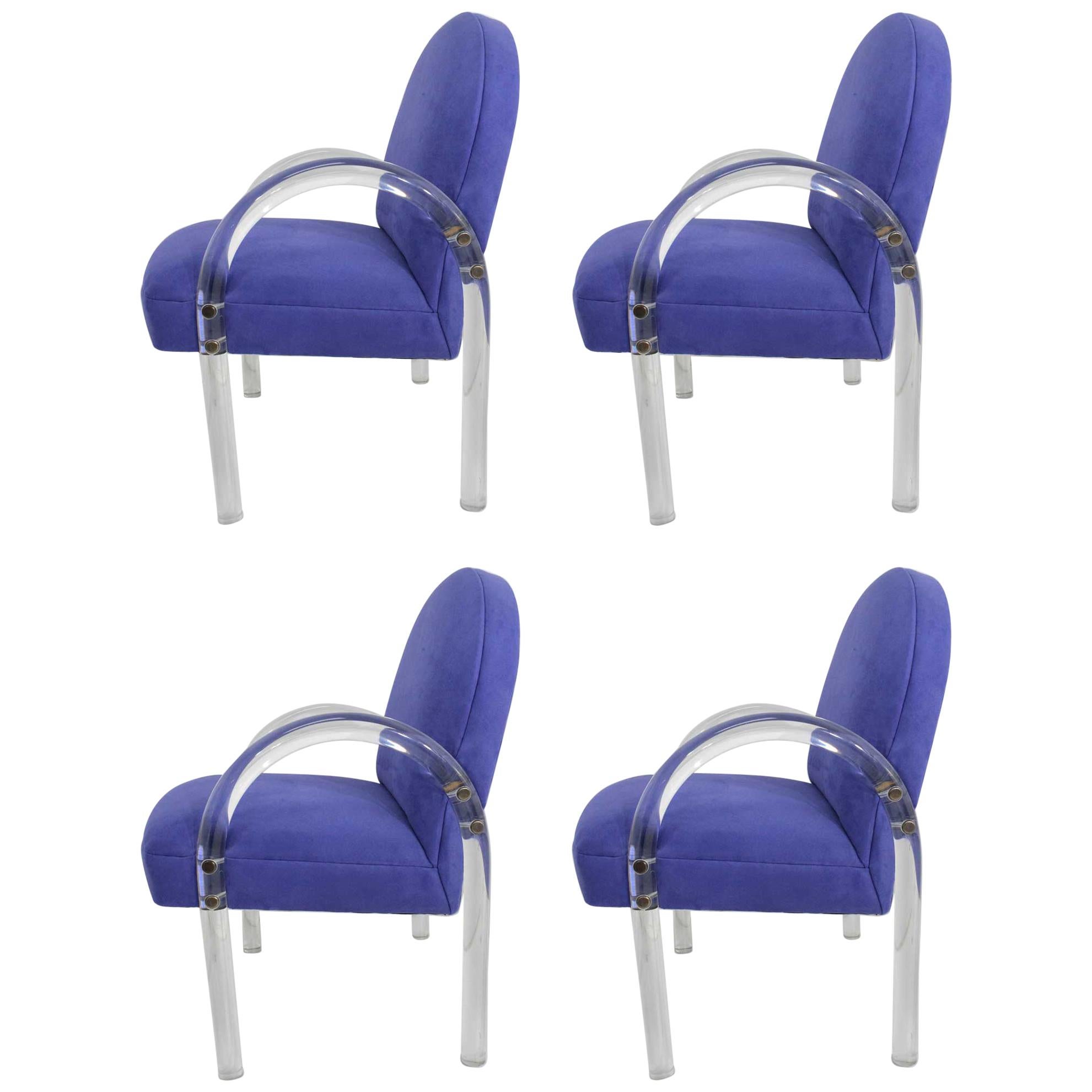 Pace Collection Waterfall Dining Chairs in Lavender - ONLY TWO AVAILABLE