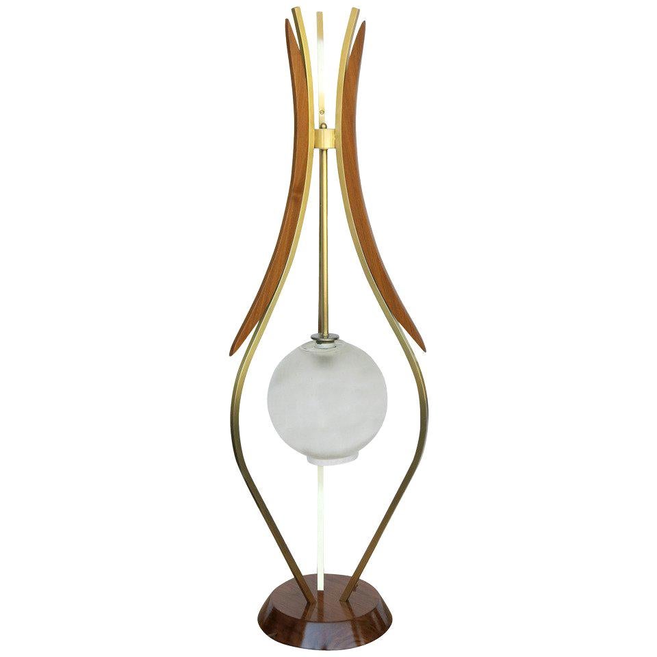 Mid-Century Modern Floor Lamp in the Style of Adrian Pearsall For Sale