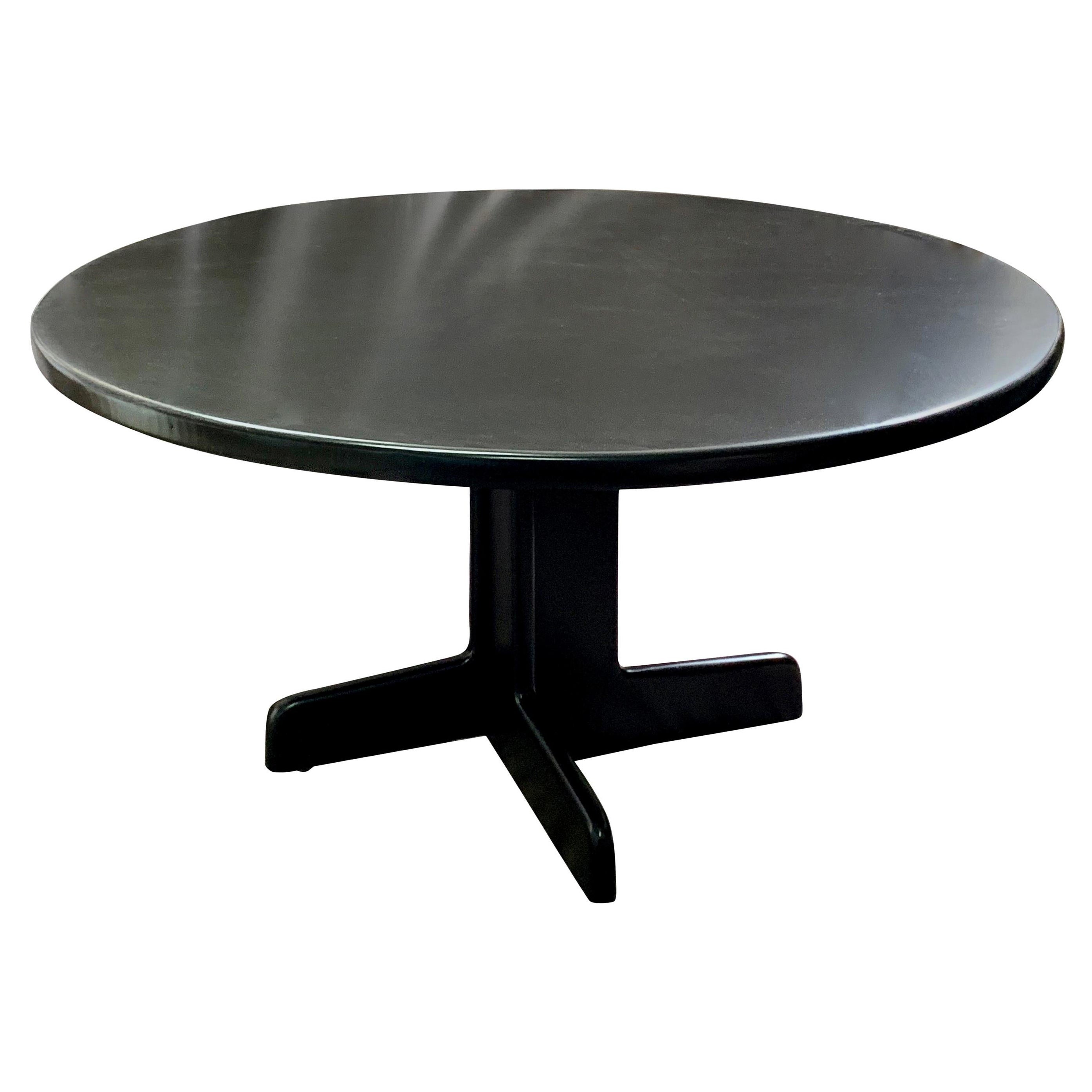 Gerald McCabe Walnut Finish Pedestal Dining Table