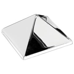 Sculpture murale en miroir, suspension murale pyramidale unique de Verner Panton