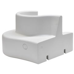 Cloverleaf in and Outdoor Sofa, Right Unit in White by Verner Panton