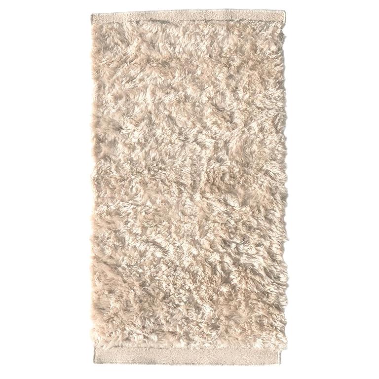 Nanimarquina Wellbeing Small Wool Chobi Rug in Ivory by Ilse Crawford