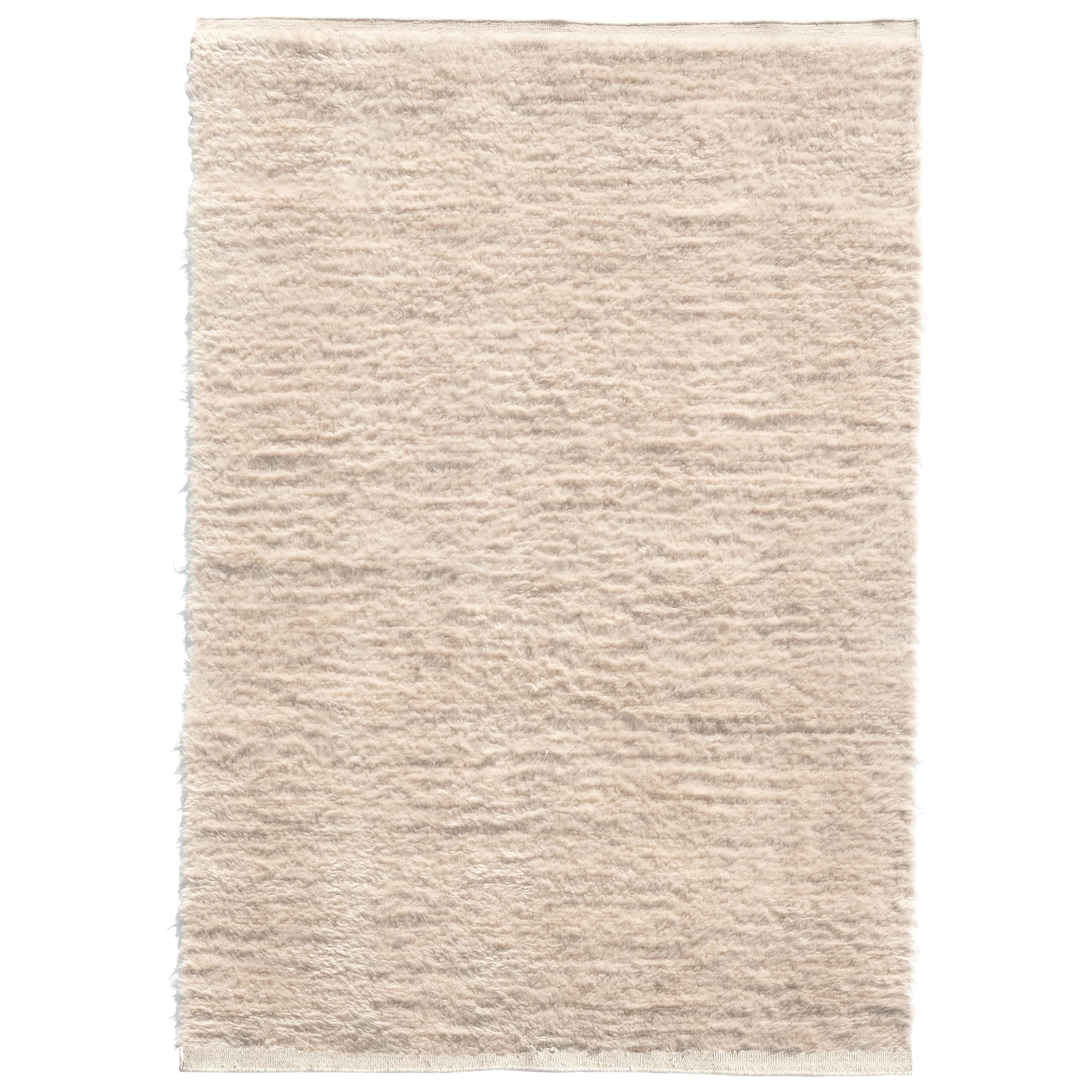 Nanimarquina Wellbeing Wool Chobi Rug in Ivory by Ilse Crawford, Small For Sale