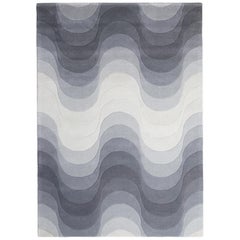 Tapis Wave touffeté à la main gris de Verner Panton