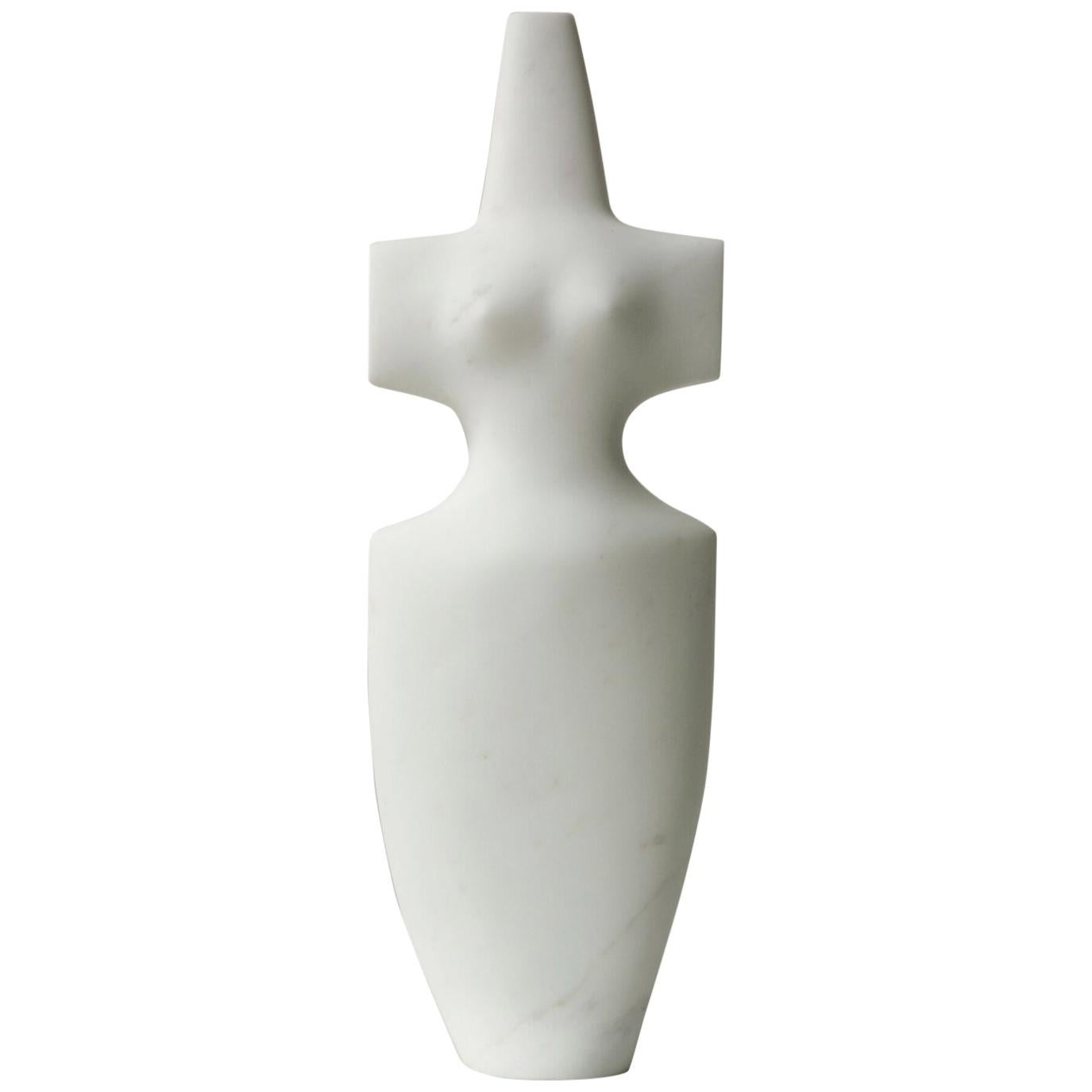 Goddess, Shona Nunan, Carrara Marble, Female Form, Figurative, Ancient For Sale