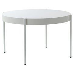 Series 430 Small Round Dining Table in White by Verner Panton