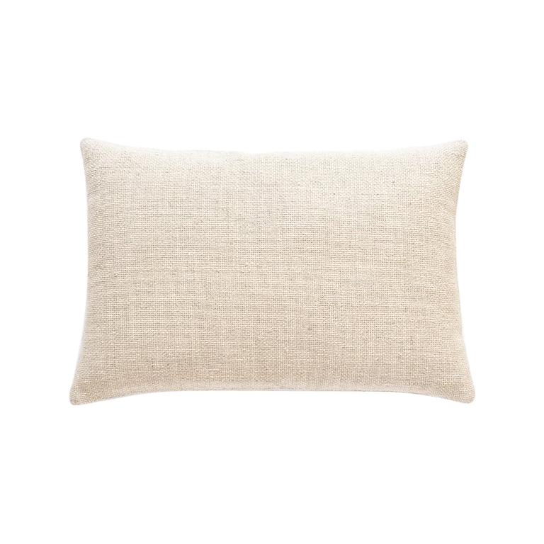 Nanimarquina Wellbeing Small Light Cushion in Ivory by Ilse Crawford