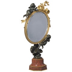 Bronze Dressing Table Mirror by Louis Kley