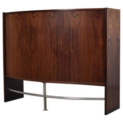 Rosewood Bar Cabinet Produced by Dyrlund, Denmark, 1960s