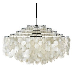 Fun 11DM Seashell Pendant Light by Verner Panton