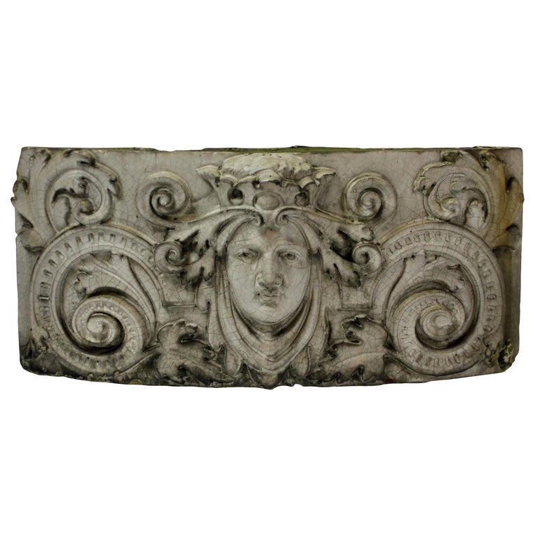 Doulton Carrara Ware Wall Pediment For Sale at 1stDibs